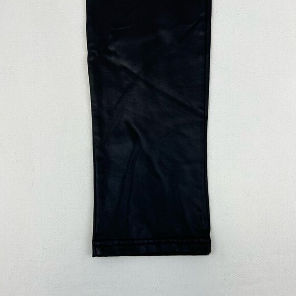 Lo Classe Couture Womens Skinny Pants Black Pull On Pleather Faux Leather XS - Picture 8 of 10
